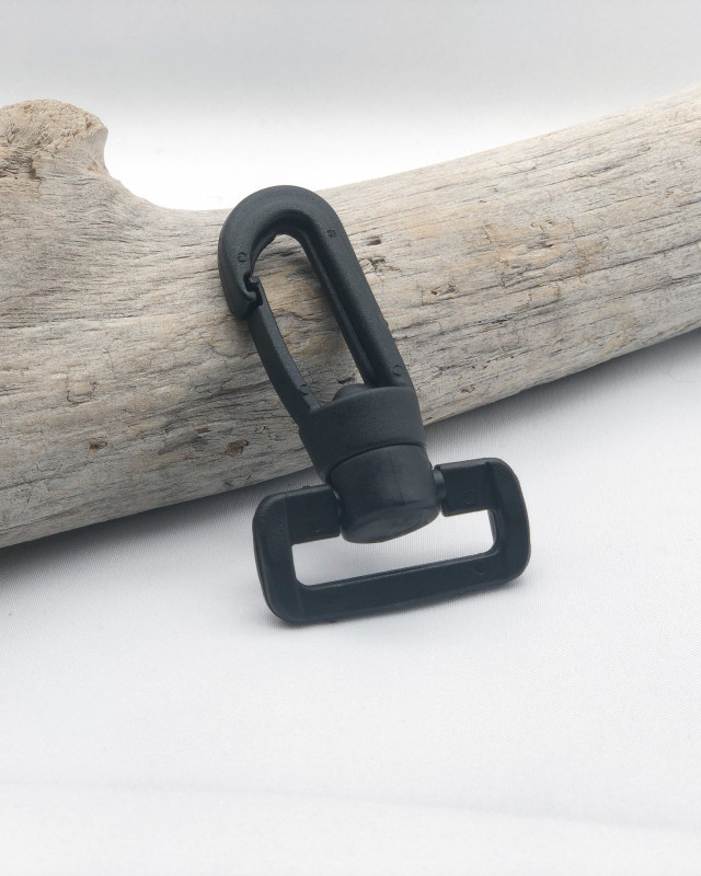 Black Plastic Carabiner 30MM